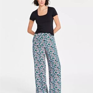 Floral Print Women's wide leg Pants.XL